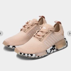 Adidas | Halo Blush Black and White Polka Dot NMD Sneakers | 7.5
